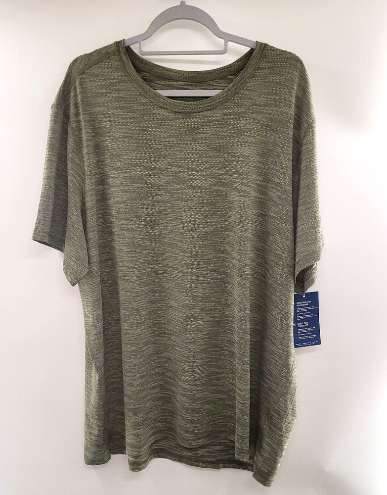 NWT 2XL Champion Double-Dry Anti-Odor Small Logo Performance T Shirt Olive Green