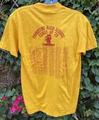 Vintage 1979 Cupertino High School Pioneers Class Of 79 T Shirt 70s 1970s Size M