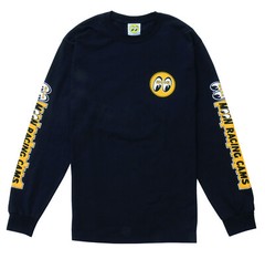 Men’s Mooneyes Moon Equipped Black Long Sleeve T-Shirt Racing Cams TM112BK