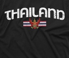 Men’s Thailand T-shirt Thai Flag Coat of Arms Country Heritage Diaspora Shirt