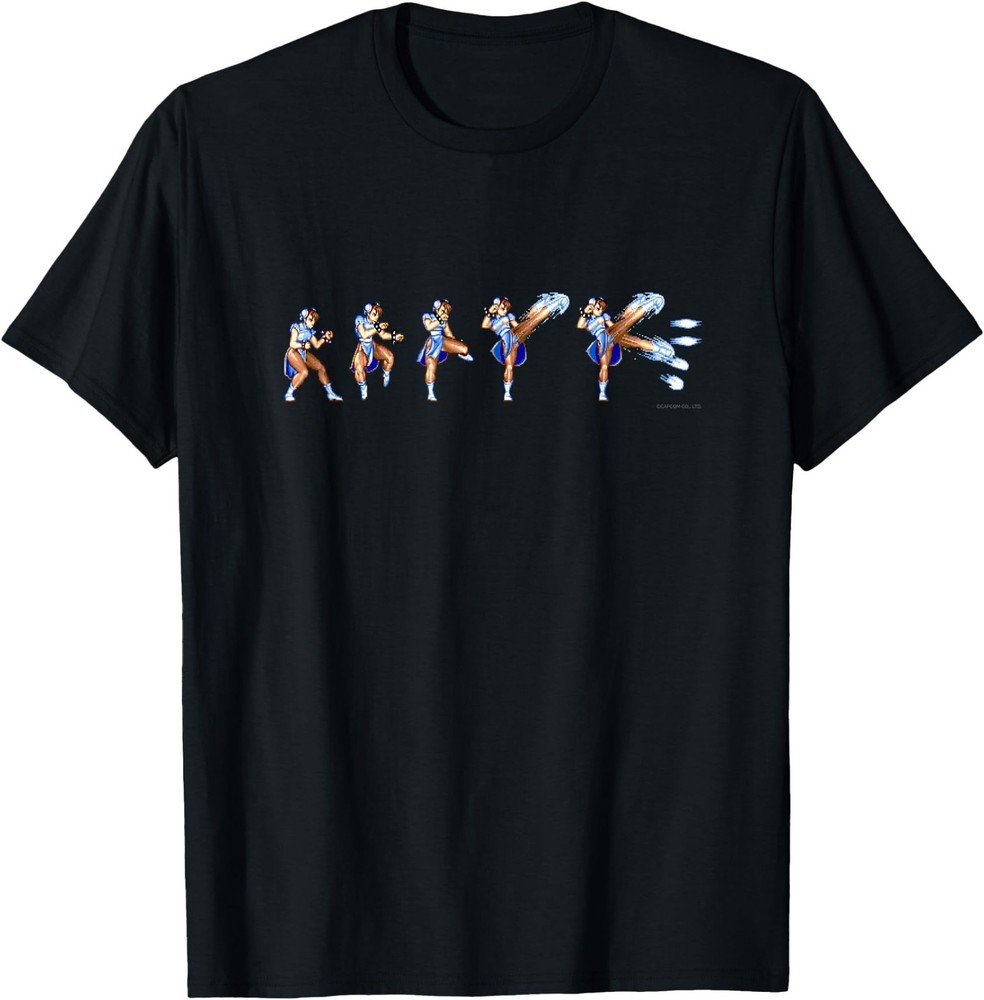 Street Fighter II Chun-LI (HYAKURETSUKYAKU) T-Shirt