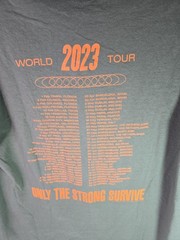 Bruce Springsteen & The E Street Band Tour 2023 Concert Car Green T-Shirt SZ L