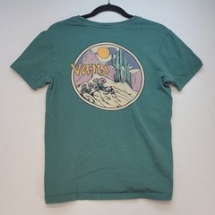 Vans T-Shirt Mens Small Green Graphic Desert Cactus Short Sleeve Cotton Tee