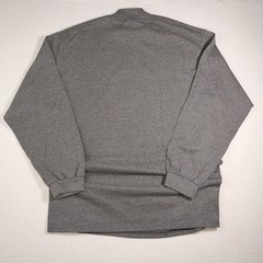 Vintage Nike Mock Neck Long Sleeve Shirt Gray USA Made Swoosh XL Y2K