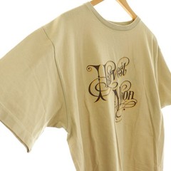Standard California T-Shirt Cut & Sew Print Beige L Used