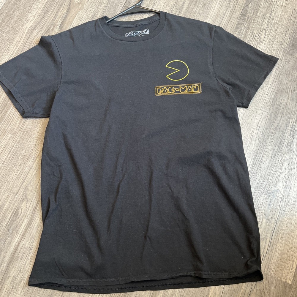 Pac-Man Bandai Namco Ent Inc. Black T Shirt Adult Size M (C-Life Group, LTD)