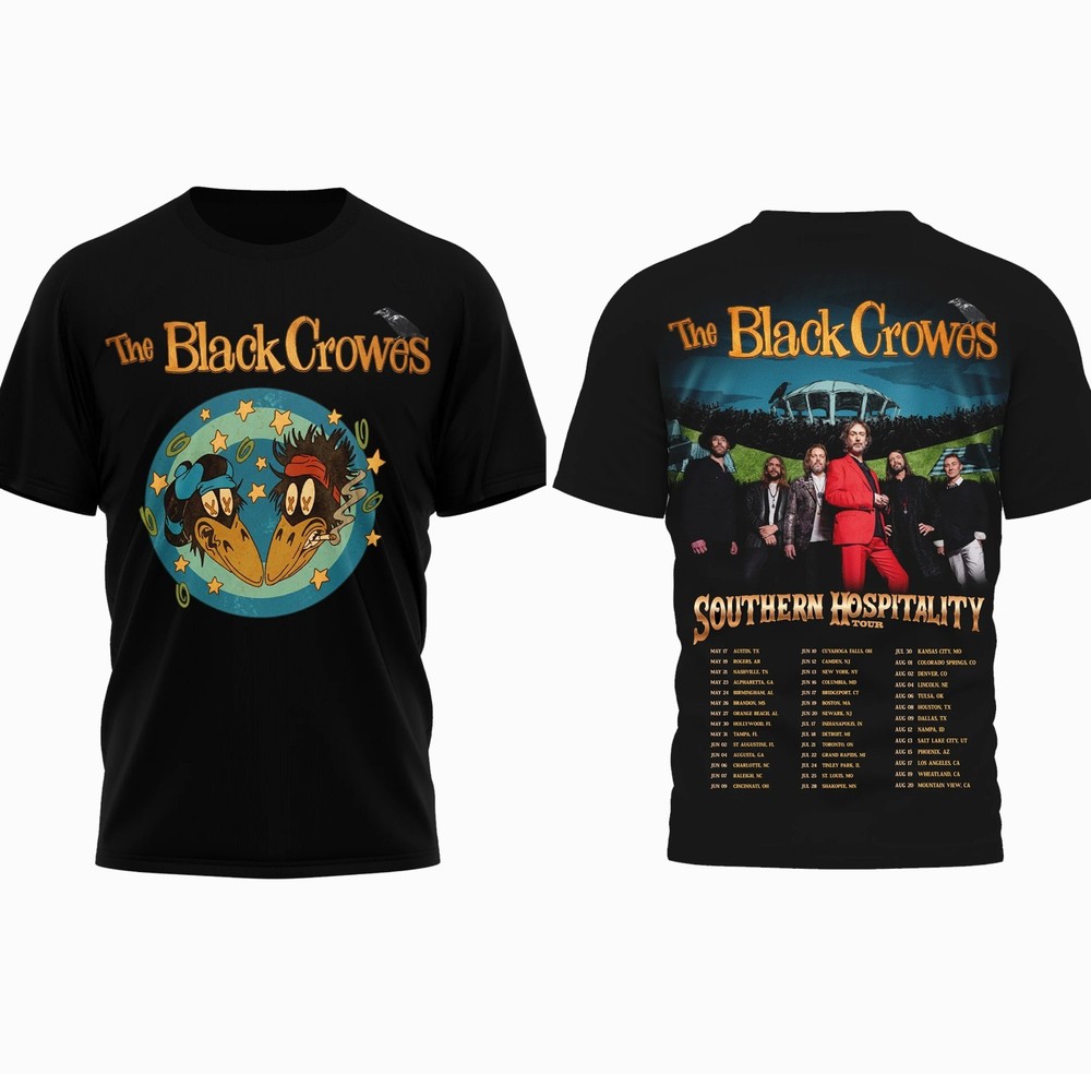 The Black Crowes Southern Hospitality Tour 2026 T-Shirt T-Shirt Or Hoodie