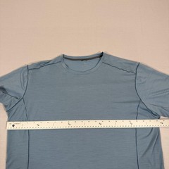 Kuhl Shirt Mens XL Blue Cashmerino Merino Wool Base Layer Performace Hike Climb