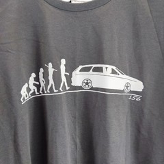 uneek mens t-shirt grey large print round neck short sleeve size xl free postage