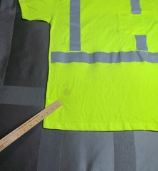 Industrial Grade Large-Tall Yellow High Vis T Shirt. Type R Class 2