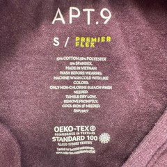 Apt. 9 Premier Flex T-Shirt Mens Small Purple V-Neck Short Sleeve Everyday Basic