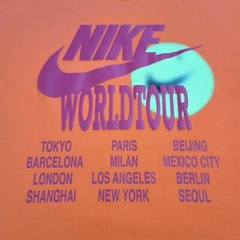 Nike World Tour T Shirt Mens Small Orange Move Your Body Move Your Sole Tennis
