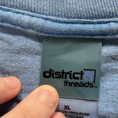 District Threads Shirt Mens XL Blue Florida Islamorada Graphic Long Sleeve