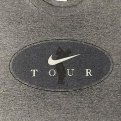Rare Vintage Nike Tour T Shirt 90s Gray Men’s Size XL Made In USA White Tag Nike
