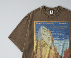 100% Cotton Tee – Unisex Retro Oversized Fit – Zion National Park Print