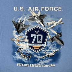 Lot 2 USAF Air Force Shield Graphic T Shirt Size M Military Training Fighter Jet
