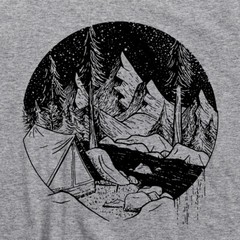 Camping T Shirt Great Outdoors Mountain Hiking River Appalachian Trail Trek Tee
