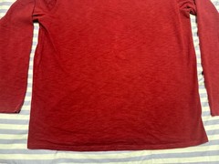 Seasalt Cornwall Allet Organic Cotton Long Sleeve T-Shirt – Red – Size L