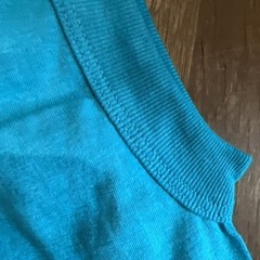 Vintage Blank Sleveless T-Shirt Mens Sz S Single Stitch USA 80s New NOS Teal