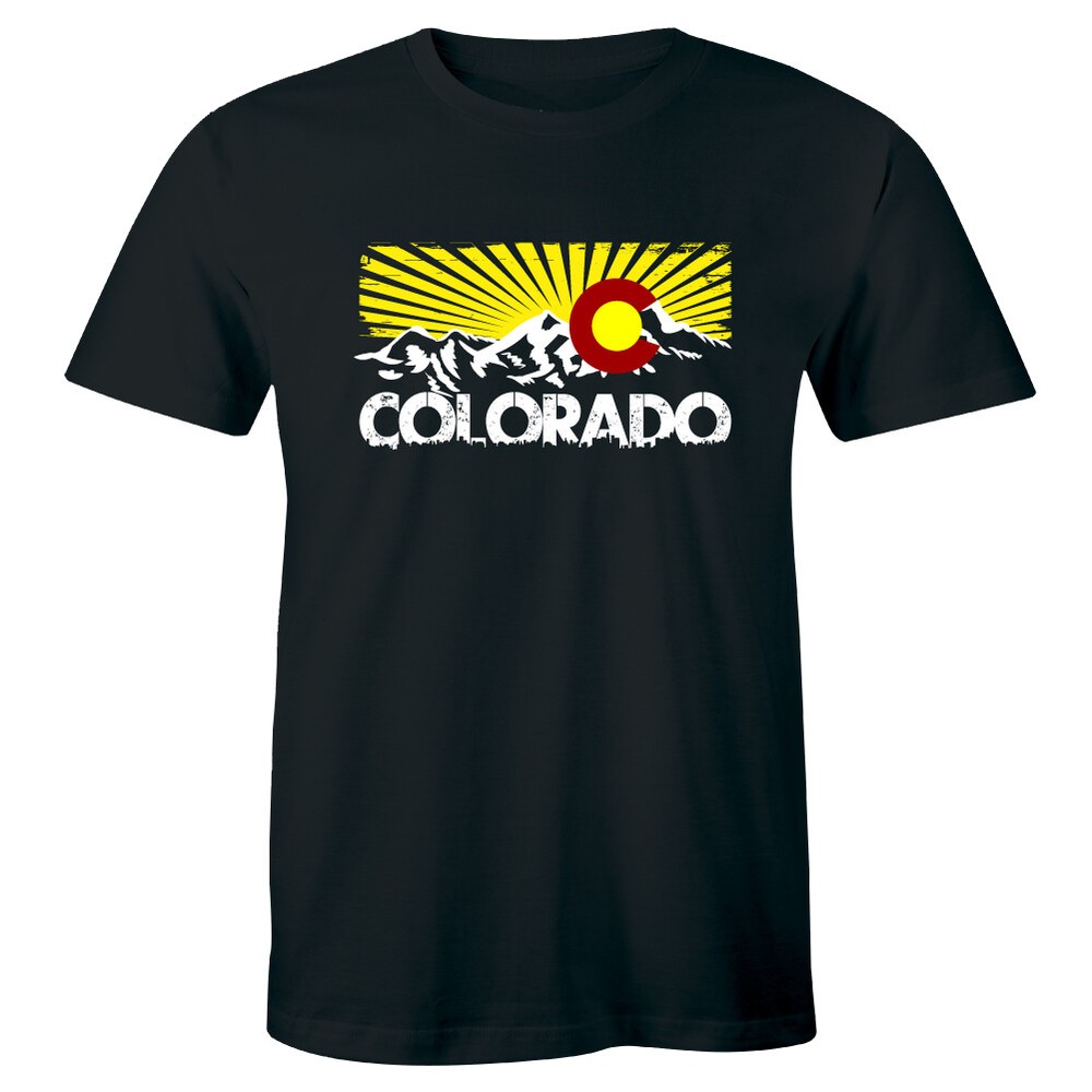Colorado Rocky Mountain Sunnest Area Logo Men’s Premium T-shirt Tee