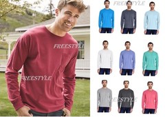 NEW ComfortWash by Hanes Garment Dyed Long Sleeve T-Shirt w. Pocket GDH250 SALE!