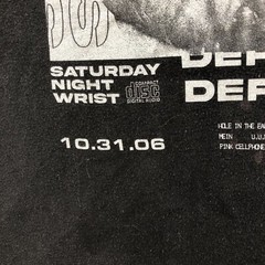 deftones t shirt Men’s S Black 2006 Bleach Spots Thrashed Saturday Night Wrist