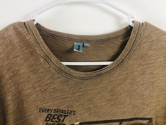 SIMONIZ mens Vintage Woodie Car T-Shirt Sz Large Women Bathing Suits