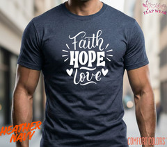 Unisex Retro Faith Hope T-Shirt, Men T shirt,Women T shirt Gift Religion Top