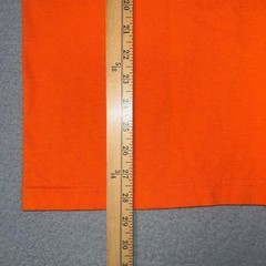 VTG Bayside Carpenters Union NYC T Shirt Men’s Sz L Orange Proud Made in USA Tee