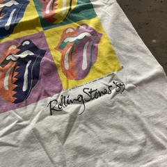 Vintage 1989 Rolling Stones North-American Tour Pop Art Shirt Size Small Rock