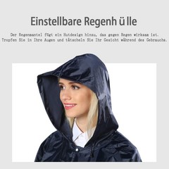 Rain Coats for Adults Ponchos with Hoods Lightweight Waterproof Jacket