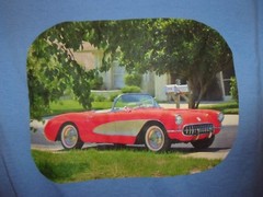 Corvette blue graphic S t shirt