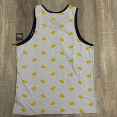 Massive Apparel Men’s Graphic All Over Print Tank Top Medium Rubber Ducky