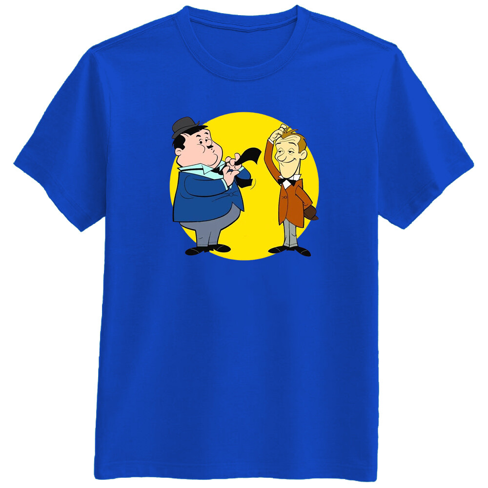 Laurel n Hardy cartoon Movie TV Show Retro Fan Funny Love T Shirt Tee Gift New