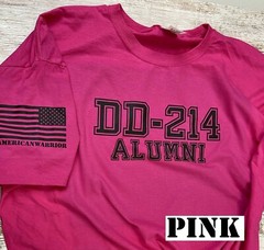 DD-214 Alumni T Shirt From American Warrior Veteran T Shirt with Flag 114