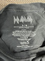C-Life Group Def Leppard Pyromania 1983 US Tour Men’s L Black T-Shirt 100%cotton