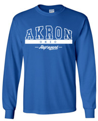 Akron Ohio State T-Shirt Long Sleeve Graphic Tees Unisex Apparel Design