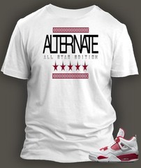Graphic Sneaker Sport Tee Shirt Match J4 Alternate 89 Pro Club Shaka Big Tall T