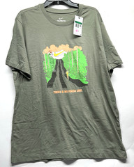The NIke Tee HJ3678-320 Men’s Running No Finish Line Green T-Shirt-XL (B1)