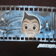 Astro Boy Baleno Graphic T-Shirt Mens S Small Black 2009 Anime Manga Film Strip