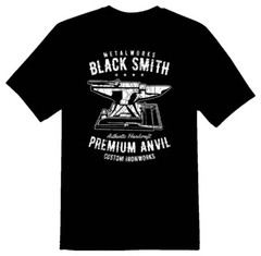 Blacksmith premium anvil Tee shirt black or white