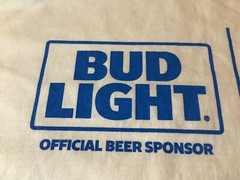 NFL Budlight Official Beer Sponsor XL Hanes Promo T-Shirt