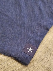 Barefoot Dreams Henley Shirt w/placket Cotton Long Sleeve Sz L