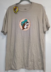 BUC-EE’S Fun In All Right Places Travel Stop Gray Beaver T Shirt Adult XL NWT