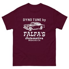 FALFA’S AUTOMOTIVE T SHIRT AMERICAN GRAFFITI 55 CHEVY GASSER TWO LANE BLACKTOP