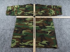 Vintage Chief USA Shirt Mens Large Woodland Camoflage Heavyweight Military Army