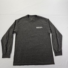 Reel Legends Fish Gray Long Sleeve Cotton T-Shirt Men’s M