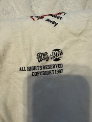 Trigger Design Lab Men’s 7 White/Burgundy Vintage 90s Strawberry Ringer Tee