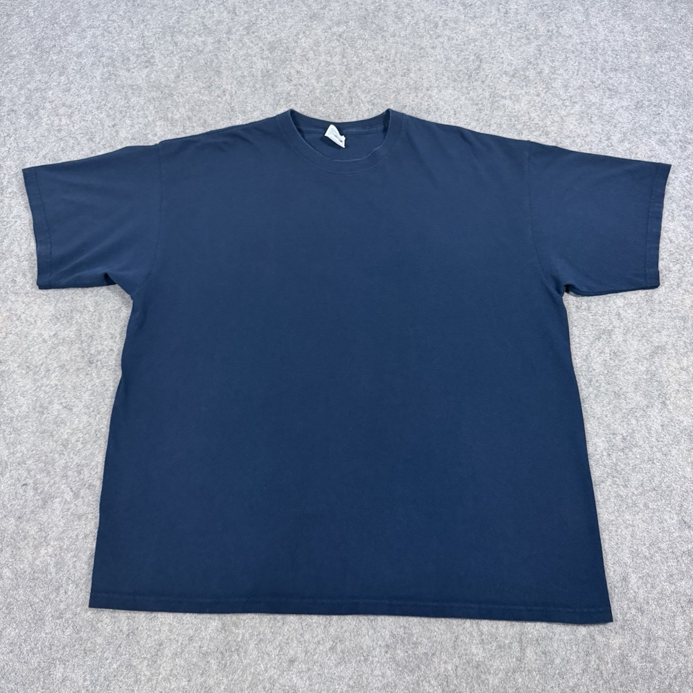 Yazbek Heavy Weight Short Sleeve Pullover T-Shirt Fits Men’s Size 2XL Navy Blue