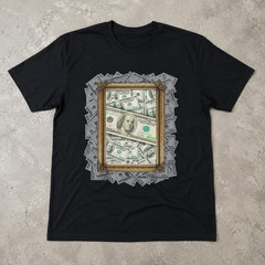 6 People I Trust Funny Money Graphic T-Shirt Dollar Bill Humor Meme Tee